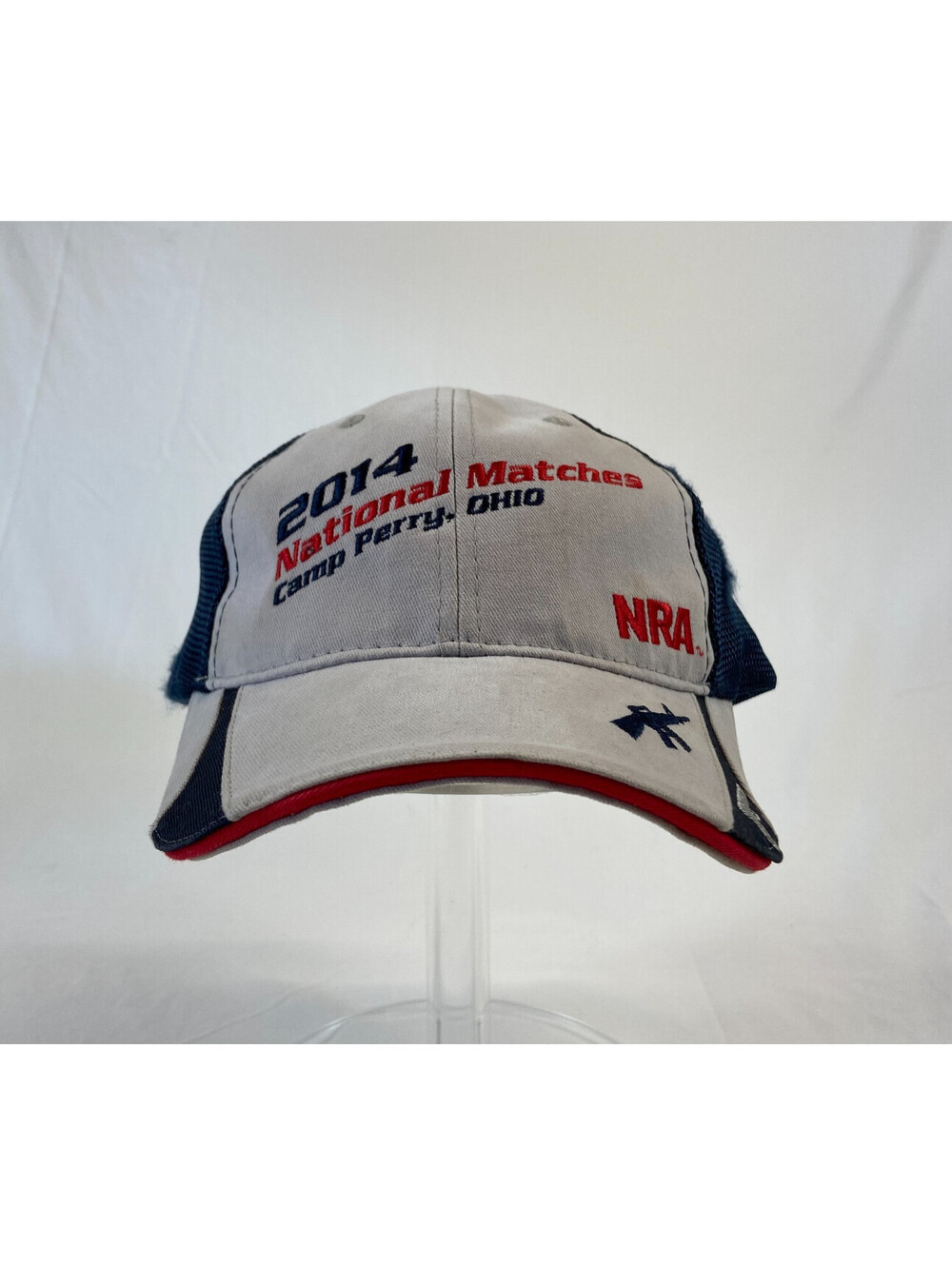 NRA National Matches Camp Perry Baseball Cap Strapback Hat 2014 American Flag